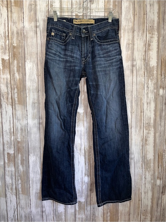 Big Star Denim - Big Star Pioneer Bootcut Jeans Womens 28S Dark Wash 100% Cotton